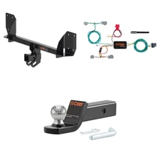 CURT Trailer Hitch Package 2in Receiver, Wiring Harness, 45134 Ball Mount #13467