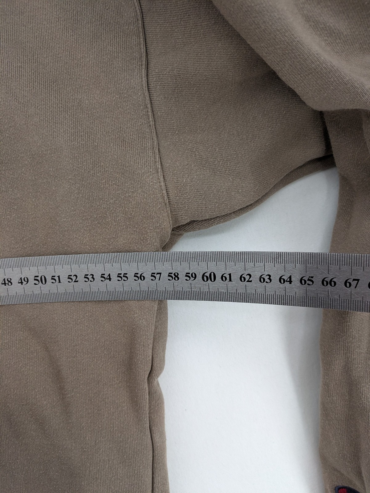 Champion Herren Quarter Zip Pullover Sweatshirt Gr. M Braun Big Logo image 10
