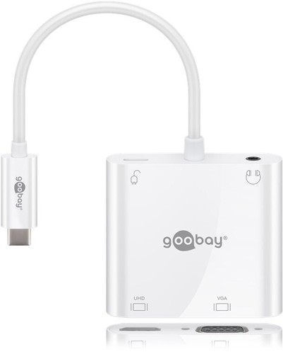 USB-C™ Multiport-Adapter mit HDMI™, VGA, Power Delivery 100 W; erweitert 1x USB-