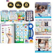 Kids Spanish Learning Book ABC Tracing Speech Therapy Bilingual Education