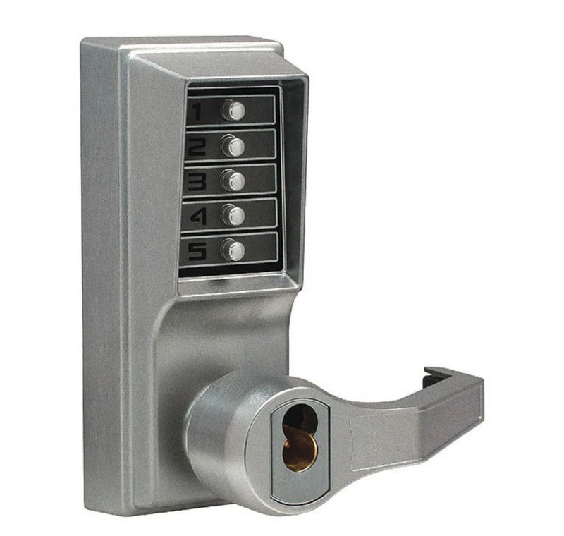 SIMPLEX LR1021S26D41 Push Button Lock,Entry,Key Override