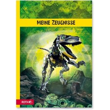 Roth Zeugnismappe A4 Robo-Rex 10 Einlagen Schulbedarf Dinosaurier Dokumente