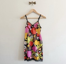 Vanity Fair Vintage Bold Floral Lace Women's Slip Dress XS