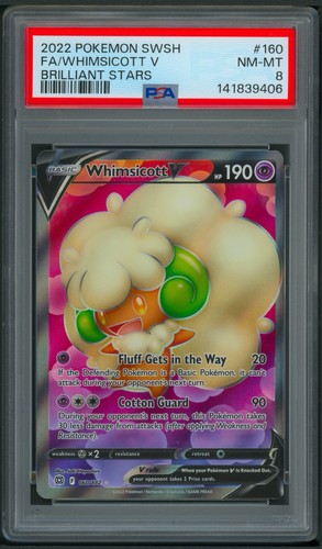 Whimsicott V graded PSA 8 for sale on eBay