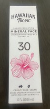 Hawaiian Tropic Mineral Face Sunscreen Lotion SPF 30 1.7 oz Exp. 06/25 NEW 