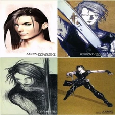 fy7d-16 Laguna Squall Yoshitaka Amano FF8 Art Museum Card Lot
