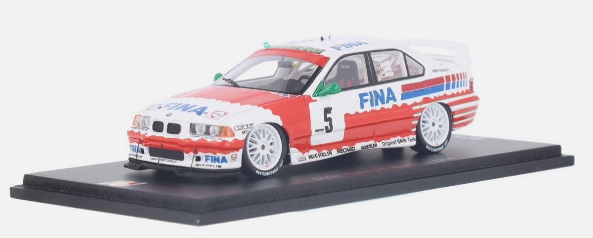 BMW 318i 1/43 Spark 24h Spa miniature en résine haute précision