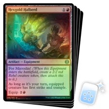 FOIL HEXGOLD HALBERD X4 Phyrexia: All Will Be One ONE Magic MTG MINT CARD