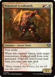 Practiced Scrollsmith #210 Foil Secrets of Strixhaven