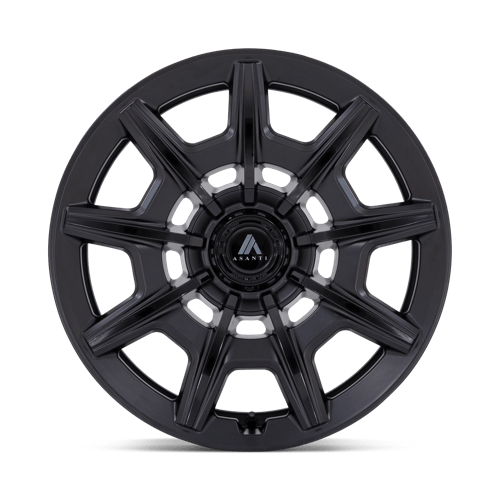 22" Asanti Black AB041 ESQUIRE 5X115/120 18MM SATIN BLACK WITH GLOSS BLACK FACE - Picture 3 of 5