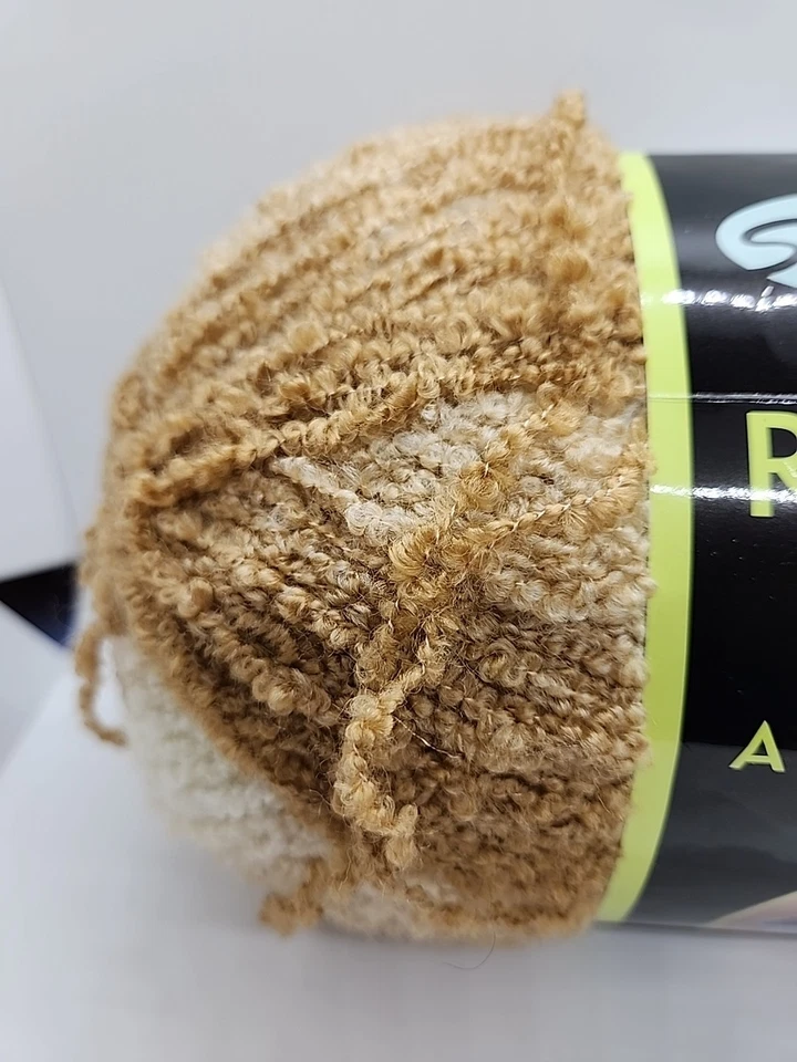 Hilo Sensations Rainbow Boucle camel suave crema bronceado marrón Foto 2 de 4