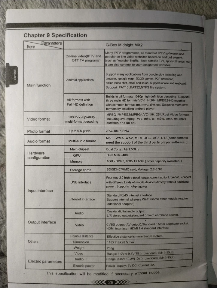 Dispositivo multimedia de transmisión de PC de cine en casa Matricom G-Box MidNight MX2 Android Foto 4 de 4