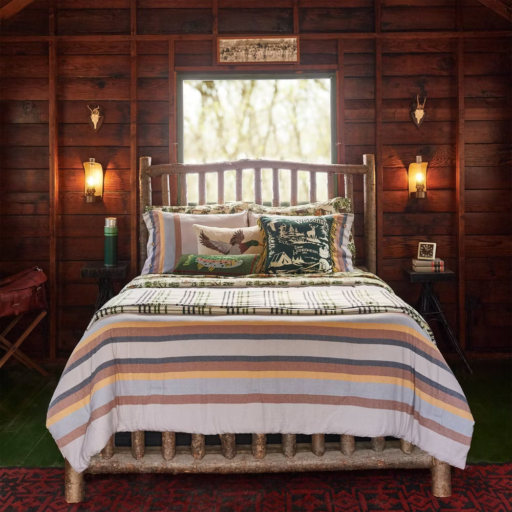 Camp Wandawega for Makers Collective 2pc Twin Comforter Set Cream: