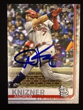 2019 Topps Update Andrew Knizner Signed Rookie Card US182 Cardinals Autograph RC. rookie card picture