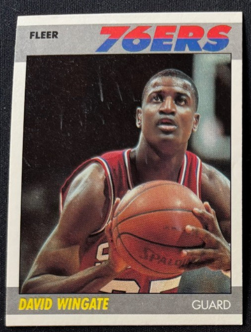 DAVID WINGATE 1987-88 FLEER PHILADELPHIA 76ers