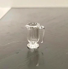 HALF SCALE 1/24 Dollhouse Miniature Real Glass Fluted Pitcher