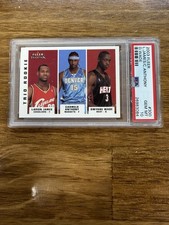 2003 FLEER TRADITION #300 LEBRON JAMES CARMELO ANTHONY DWYANE WADE ROOKIE PSA 10
