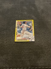 2021 Bowman - Prospects Drew Waters #BP-81 Yellow Border /75 (RC)