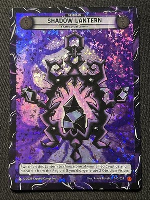 Full Holo Cryptid Camp Jack-O-Lantern Trails Shadow Lantern 013/021 NM Halloween