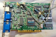 Retro Creative Labs Dxr2 AGP Encore Video Decoder CT7120 Dual VGA GPU Card
