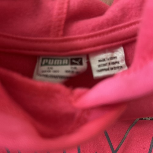 Kids Puma Hot Pink Hoodie Size M 8/10 - Picture 3 of 4