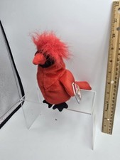 Ty Beanie Baby MAC the Cardinal Bird Plush Stuffed Animal Toy