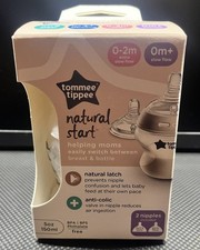 Tommee Tippee Natural Start 5 Oz Bottle  0-2m Extra Slow Flow  0m Slow Flow