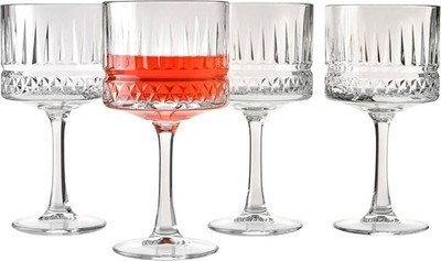 Premium Vintage Extra Large Coupe Glasses Set of 4 - Extra Large Goblet