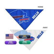 Littlearth NFL Buffalo Bills Home and Away Pet Bandana Set Small