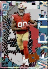 MYKEL WILLIAMS 2025 PANINI DONRUSS VORTEX CUBIC 5/50 RC 49ERS QQ