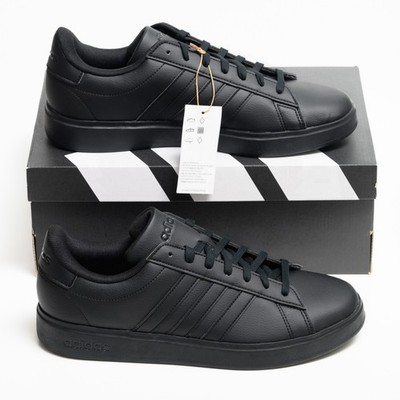 adidas Grand Court 2.0 Men's Cloudfoam Sneakers Black Leather Shoes GW9198 NEW