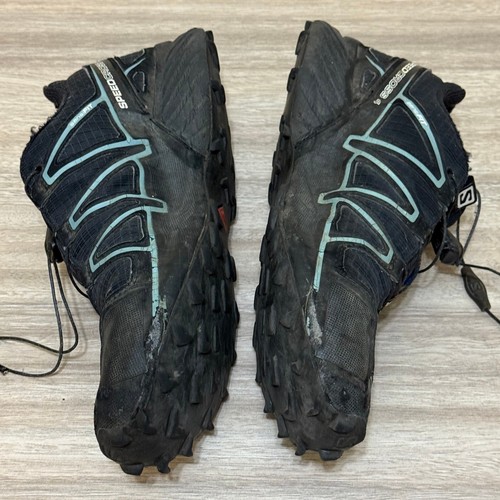 Salomon Sneakers Men 9 Black Speedcross 4 GTX Gore-Tex Trail Running READ - Picture 6 of 9
