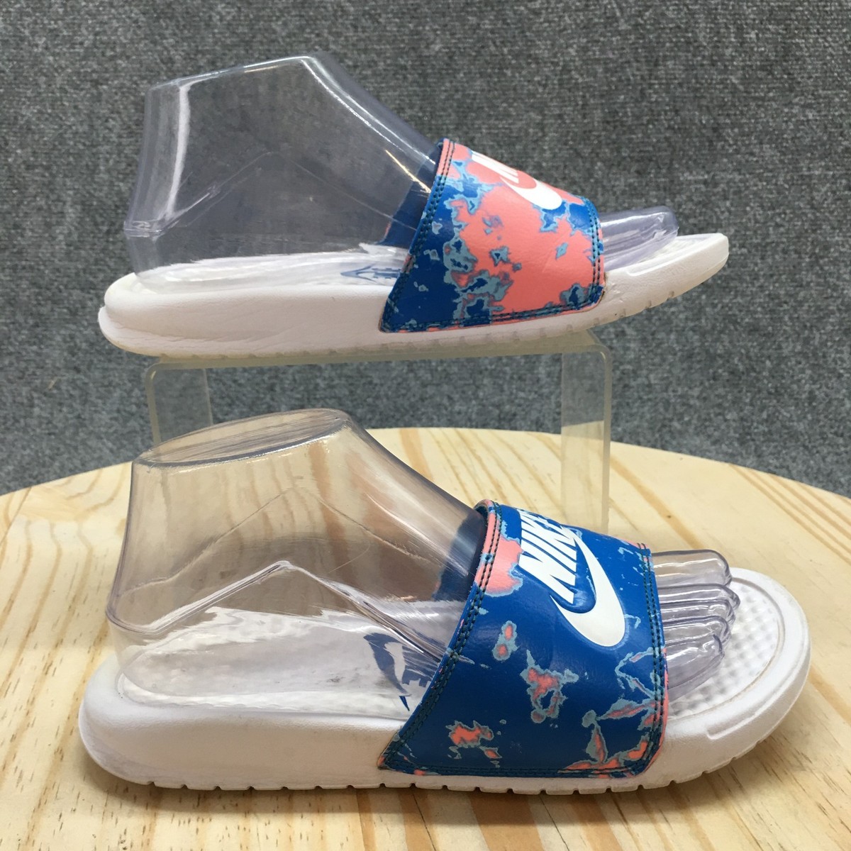 【希少】 NIKE BENESSI JDI PRINT 618919 402 Nike Benassi JDI Print Unisex Black White Flip Flop Slides