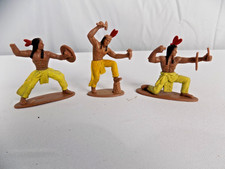 Plastic Indian Cowboys and Indians Figurines VINTAGE