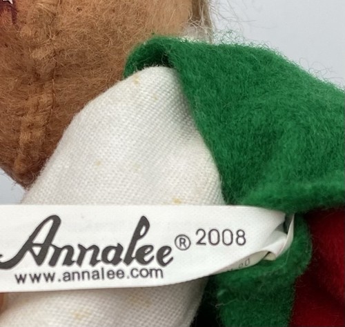Annalee Mobilitee 7 Zoll Puppe Laune Maus hält rot glänzend Ornament Weihnachten 2008 - Bild 5 von 5