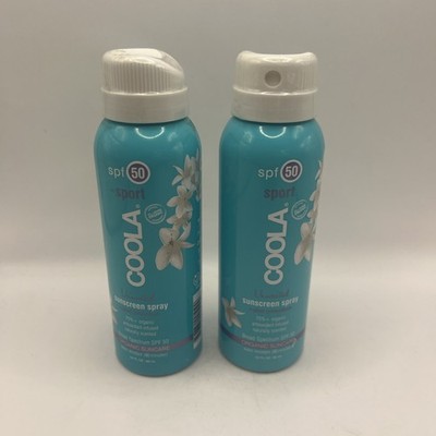 Lot/2 Coola Unscented Sunscreen Spray SPF 50 3 Oz 