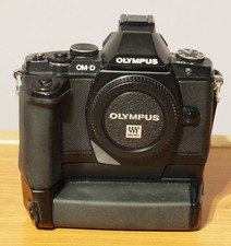 Olympus OM-D E-M5 16.1 MP Digital Black Body. with accessories NICE 