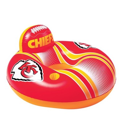 NFL 42'' Pool Float with Backrest and Cupholder, Officially Licensed Inflatable