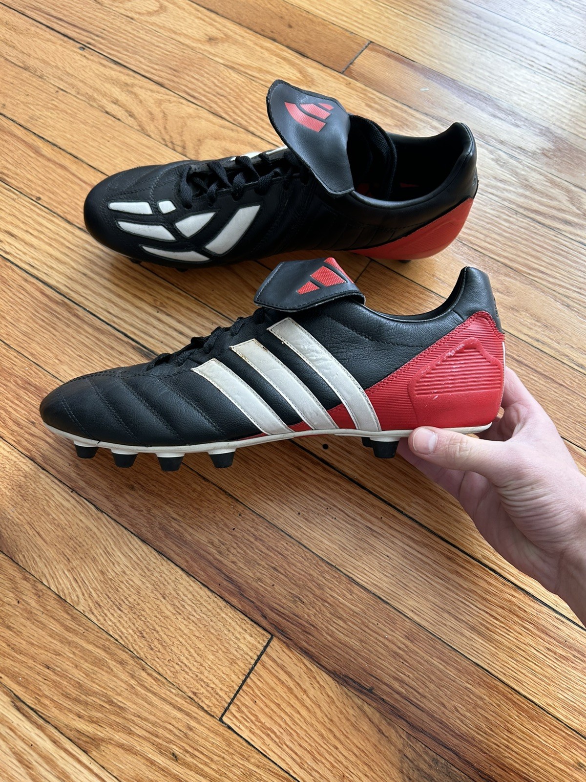 Adidas Predator Mania FG Manado Red Black Football Cleats Zidane US 11 EUR45 1/3