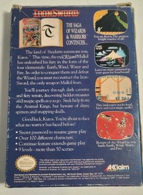Iron Sword: Wizards & Warriors II Nintendo NES No Manual - Tested