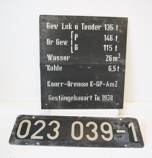 Lokschild 023 039 1 Lot:8045