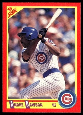 Andre Dawson 1990 Score #265 Cubs MLB READ FREE SHIPPING AutographDen