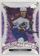 2021-22 Upper Deck Ovation World Premiere Purple 29/65 Alex Newhook #WP-32 09a0