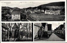 Postcard Ehringen Volkmarsen North Hesse, panorama, church lot,... - 10464150