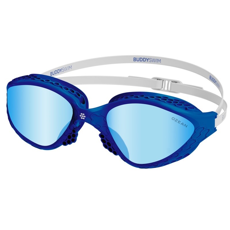 Buddyswim Ozean Swim Goggles Blue Frame/Light Blue Panoramic Lenses