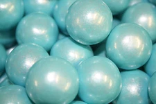 GUMBALLS SHIMMER POWDER BLUE 25mm or 1 inch (285 count), 5LBS