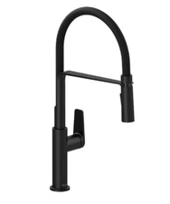 Riobel Mythic 1.8 GPM Single Hole Pre-Rinse Pull Down Kitchen Faucet - MY101BK