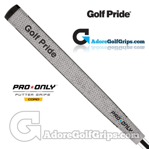 New Golf Pride Pro Only Blue Star 81CC Full Cord Putter Grip - Grey / Black - Picture 2 of 4