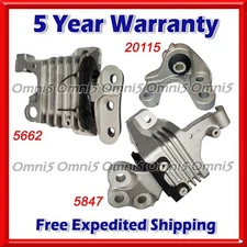 O320 Fits 2019-2023 Jeep Cherokee 2.4L AUTO Motor & Transmission Mount Set 3pc