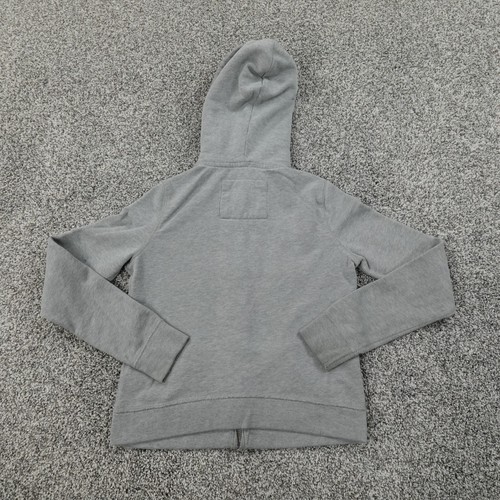 Abercrombie Kids Sweater Girls Small Gray Pink Casual Outdoor Hoodie Sweatshirt - Picture 9 of 14